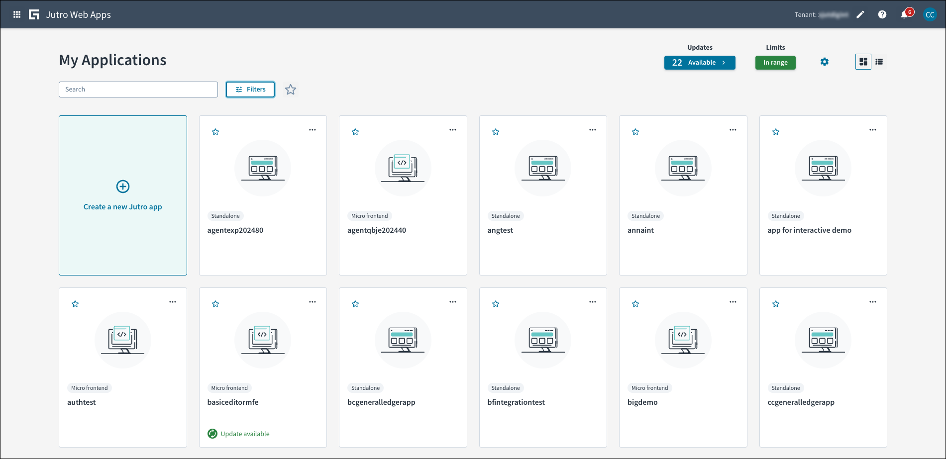 Jutro Web Apps Screenshot