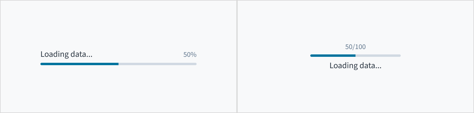 Image that depicts placement options for the simple progress bar label