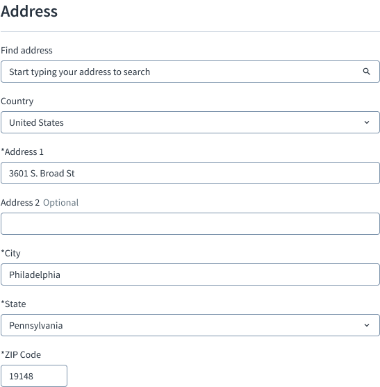 Address pattern