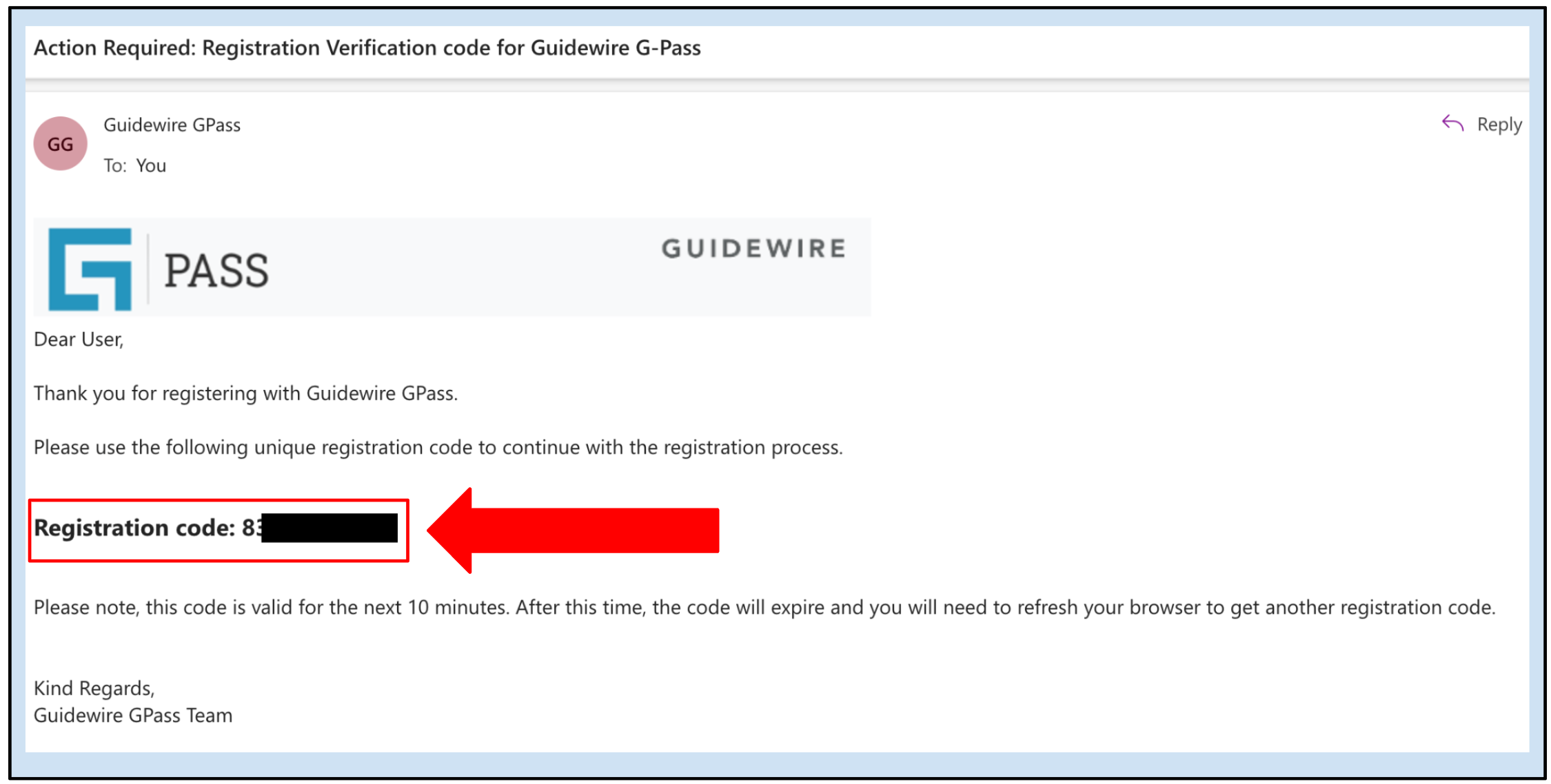 GPass Registration code